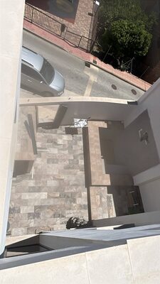 Stone-clad outdoor access